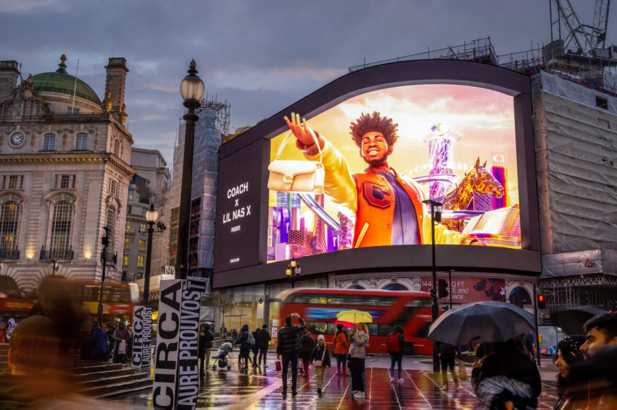 Lil Nas X Piccadilly Lights billboard sign