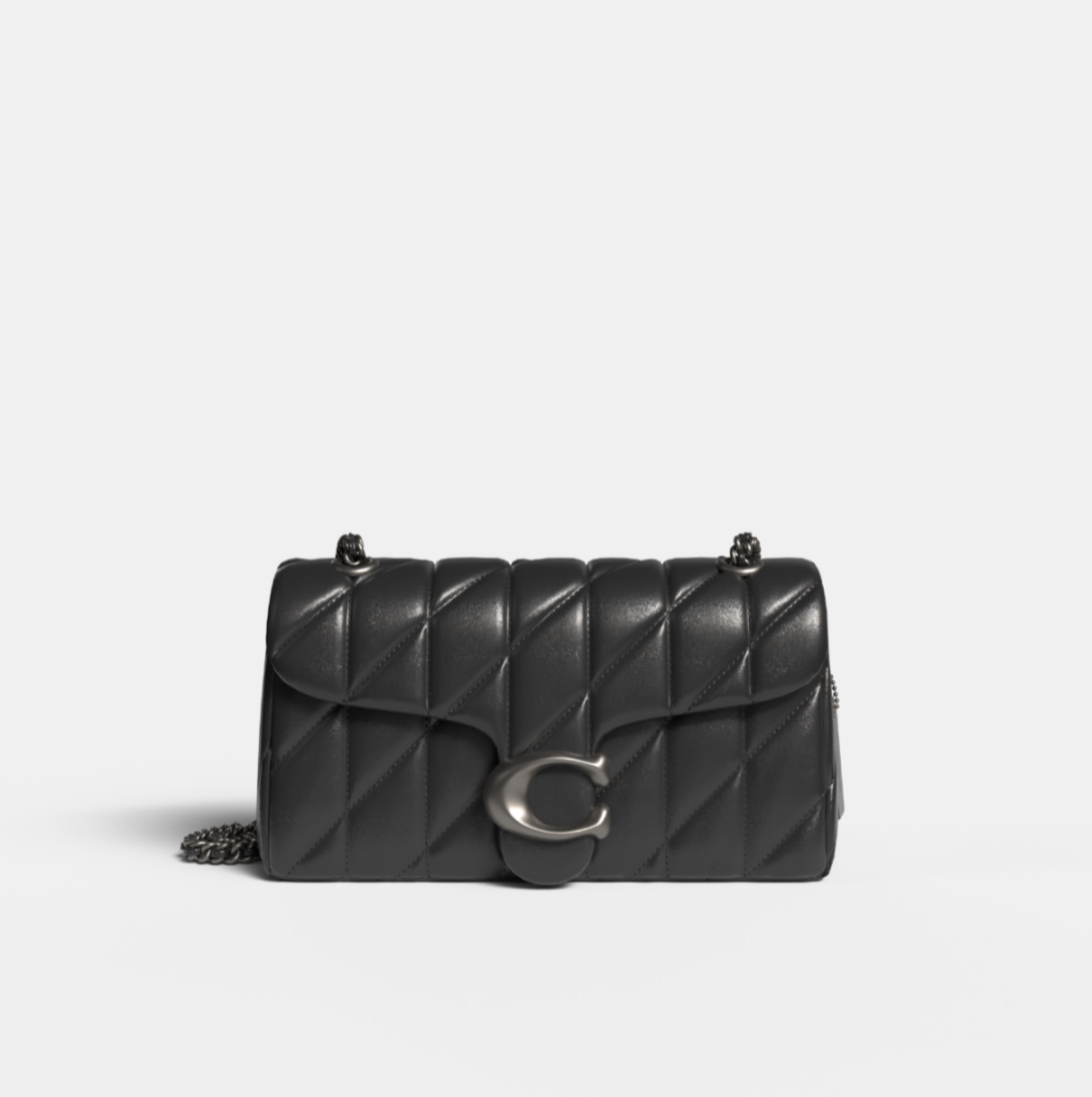 Black Quilted Tabby 26 bag product render